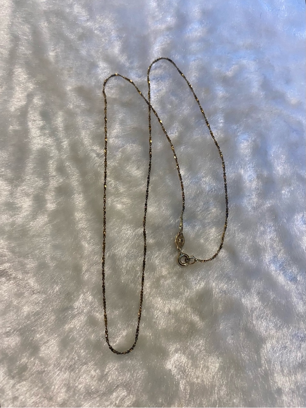 🍀925 Italy Delicate Gold Twisted Rope Necklace